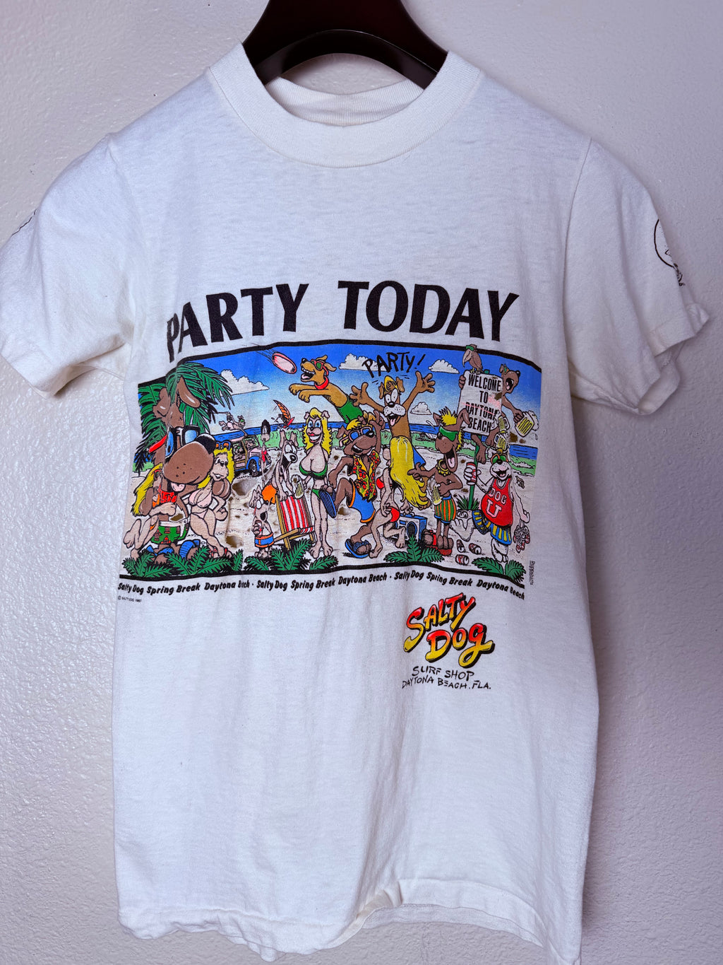 1987 Freaky Salty Dog Spring Break Tee