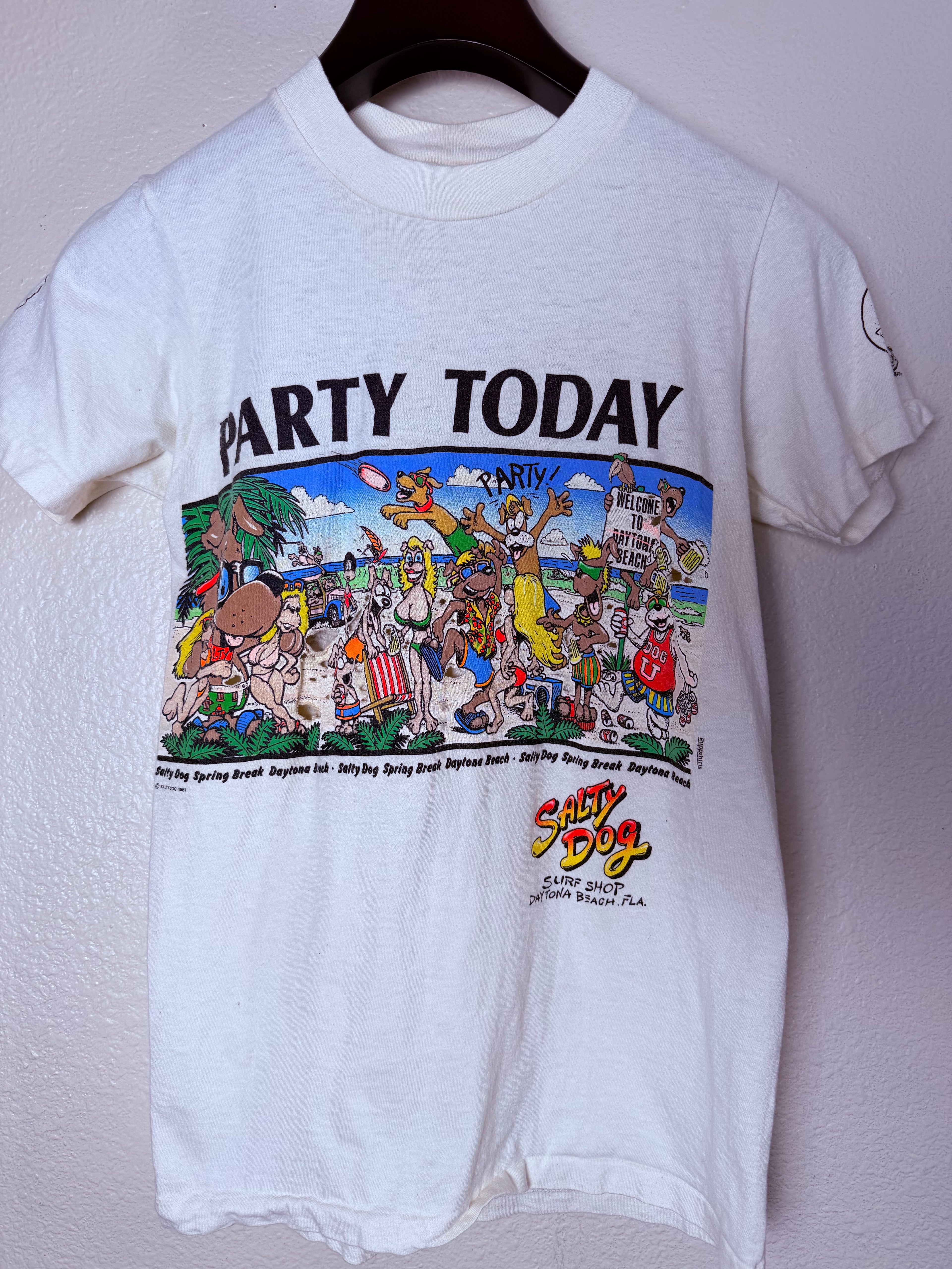 1987 Freaky Salty Dog Spring Break Tee