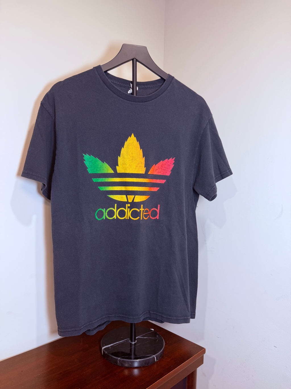 00s Addicted Trefoil Adidas Parody Graphic Tee