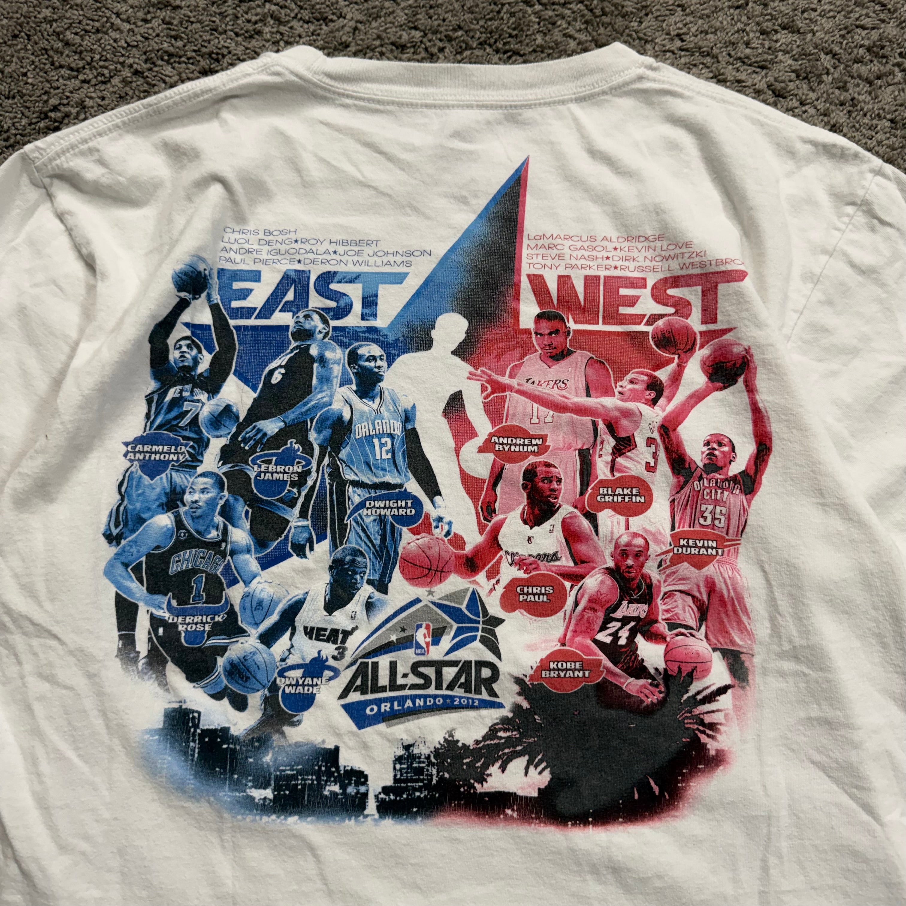 2012 NBA All-Star Game Basketball Legends Graphic Tee