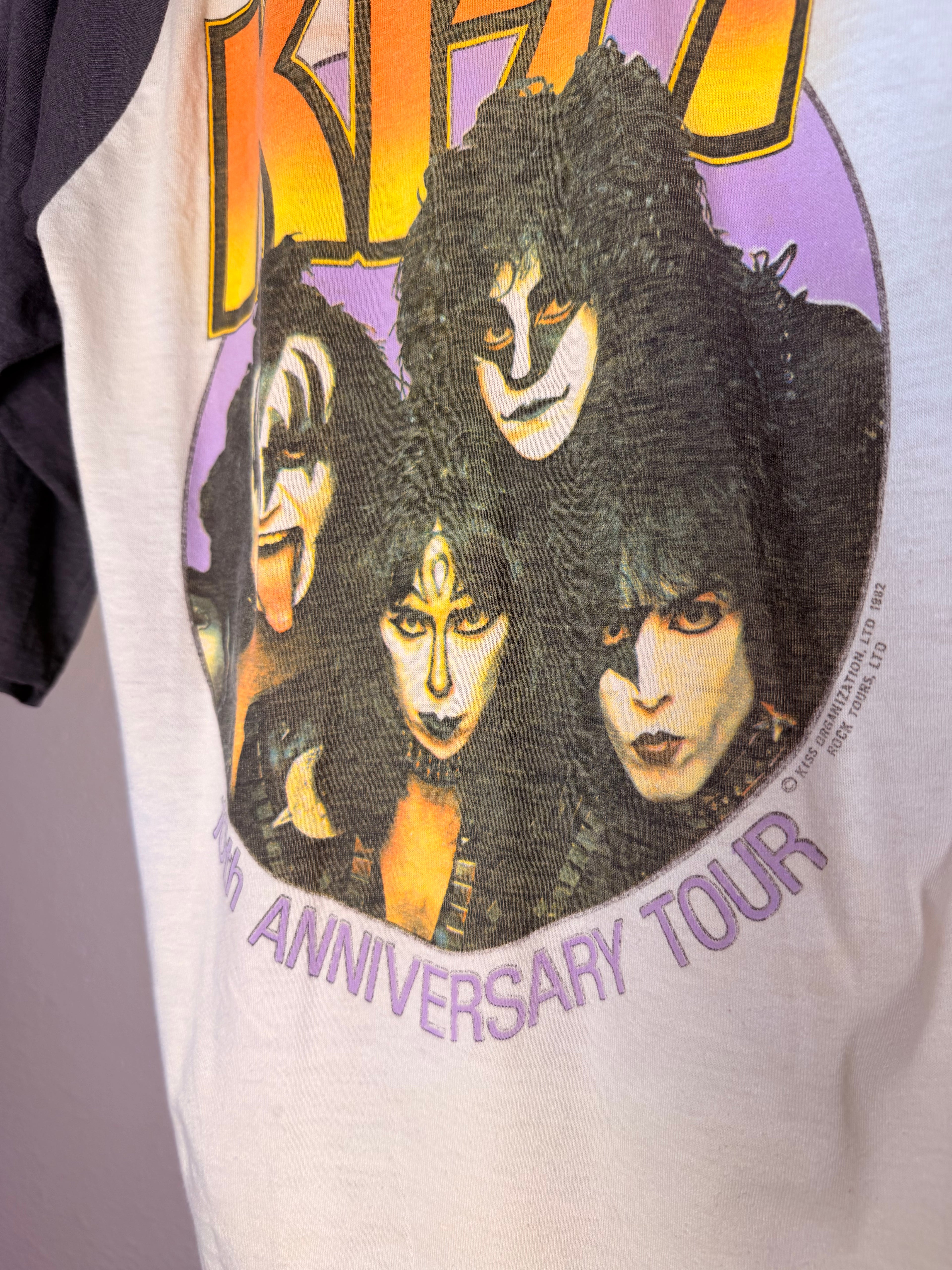 1983 KISS 10th Anniversary Tour Raglan