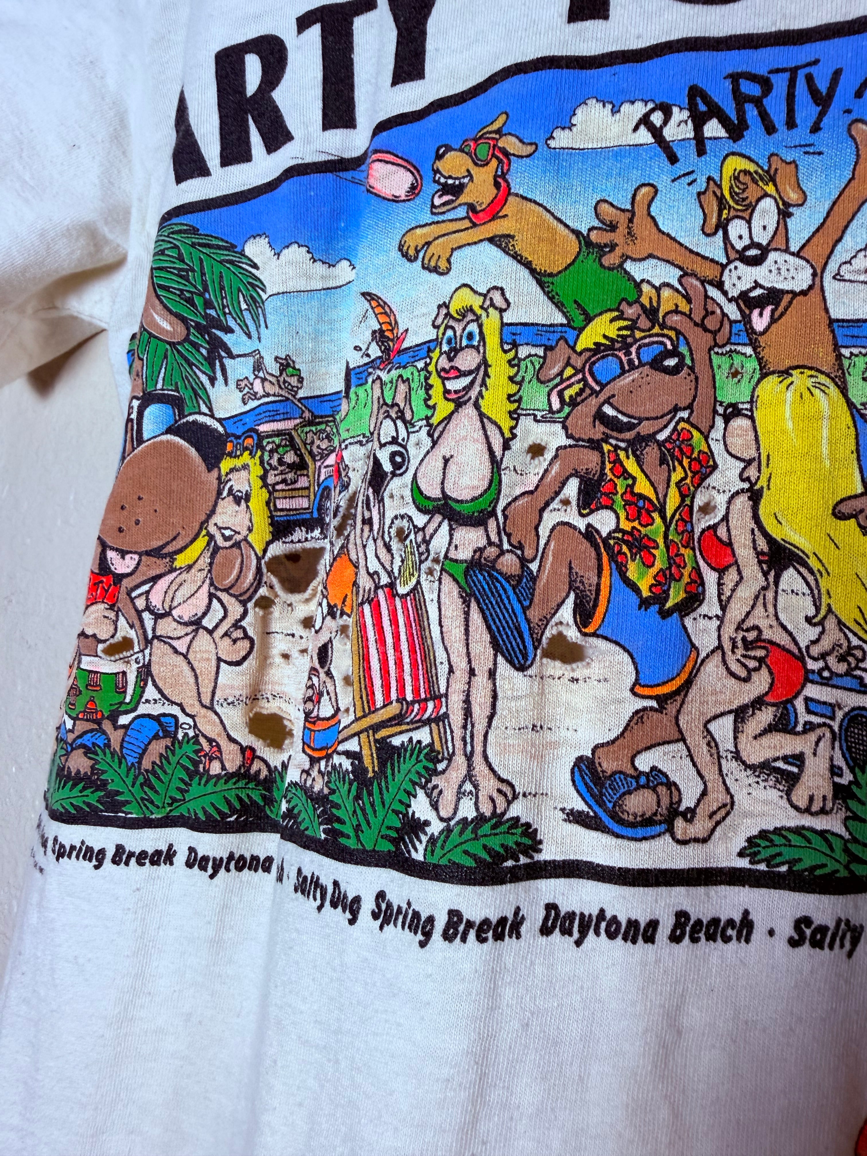 1987 Freaky Salty Dog Spring Break Tee