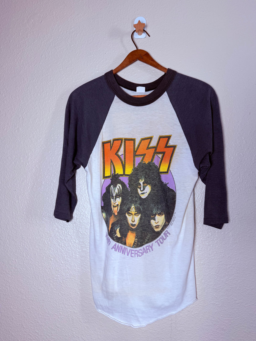 1983 KISS 10th Anniversary Tour Raglan
