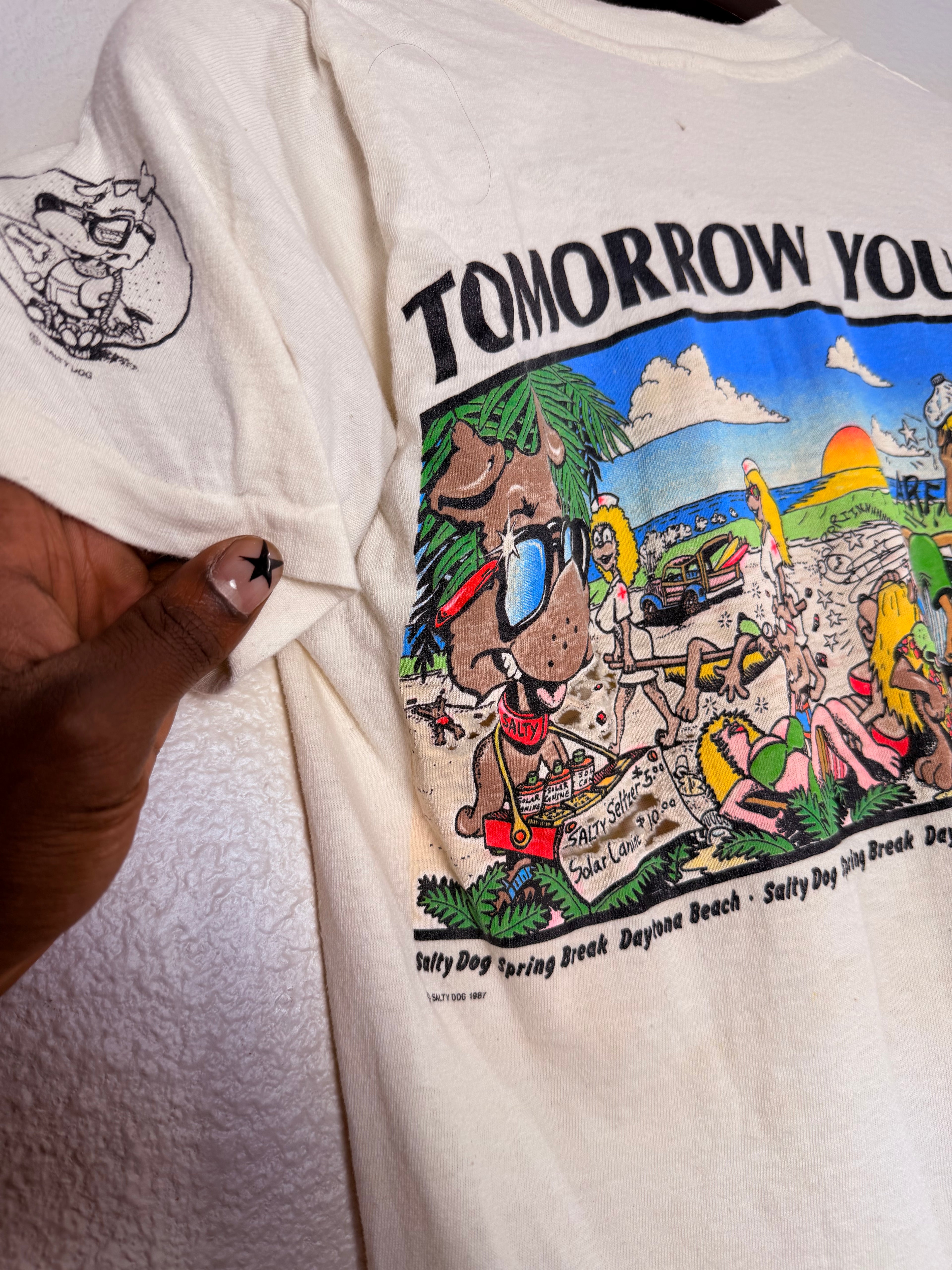 1987 Freaky Salty Dog Spring Break Tee