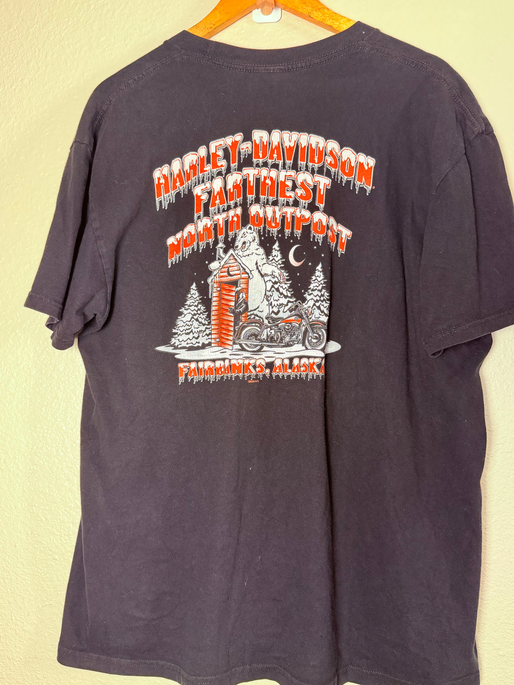 Harley Davidson Alaska Howling Wolf Tee XL