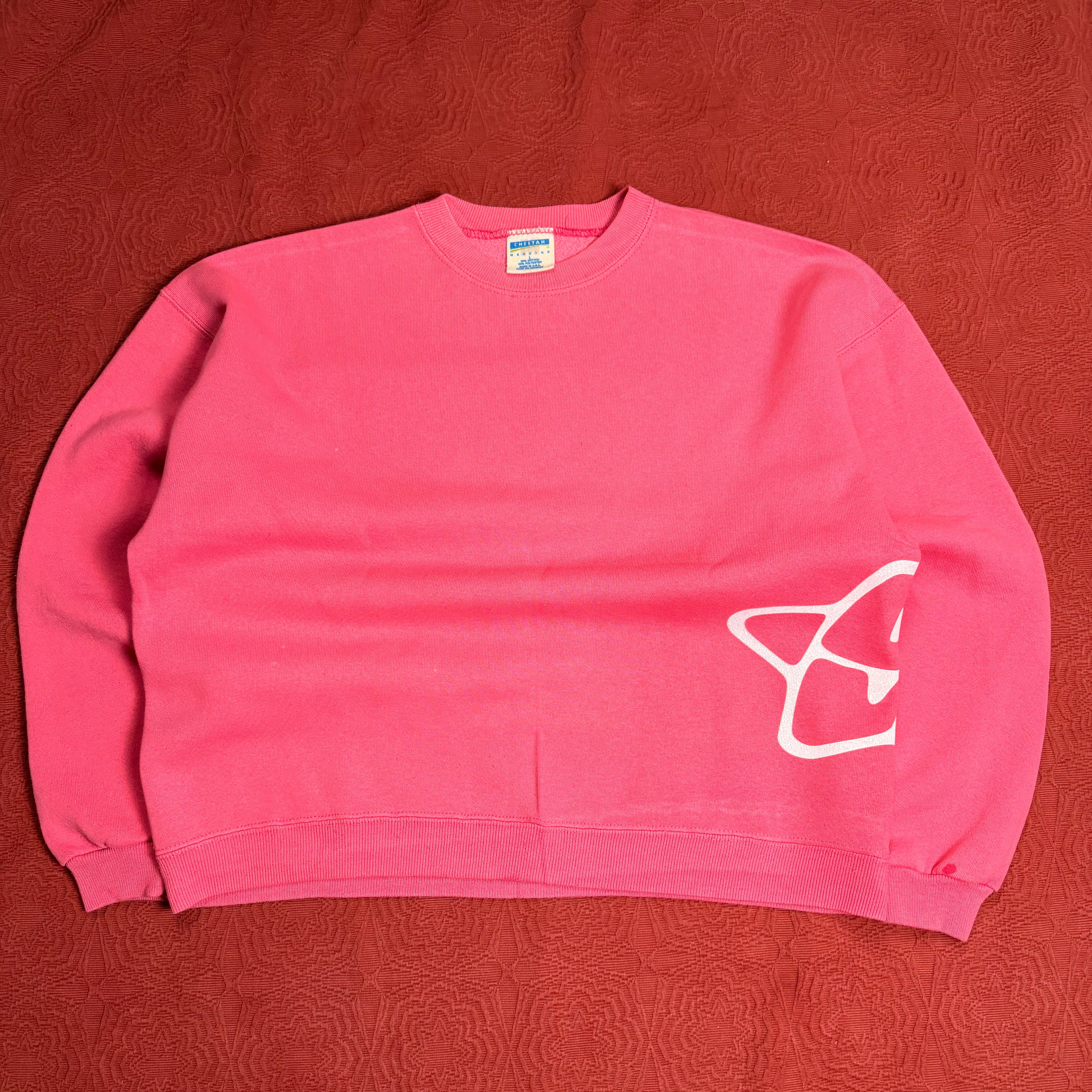90s Bubblegum Pink Crewneck Side/Back Print