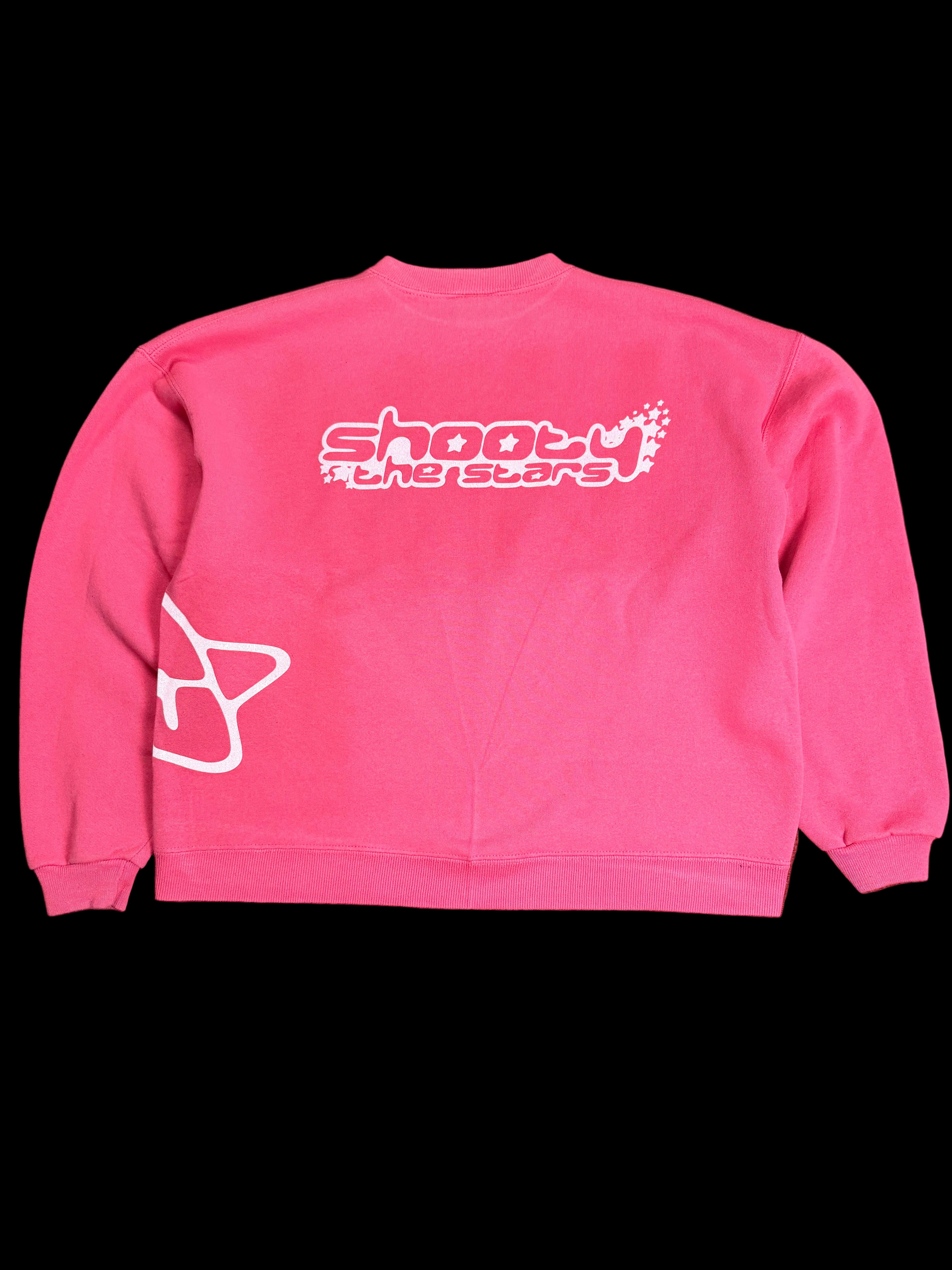 90s Bubblegum Pink Crewneck Side/Back Print