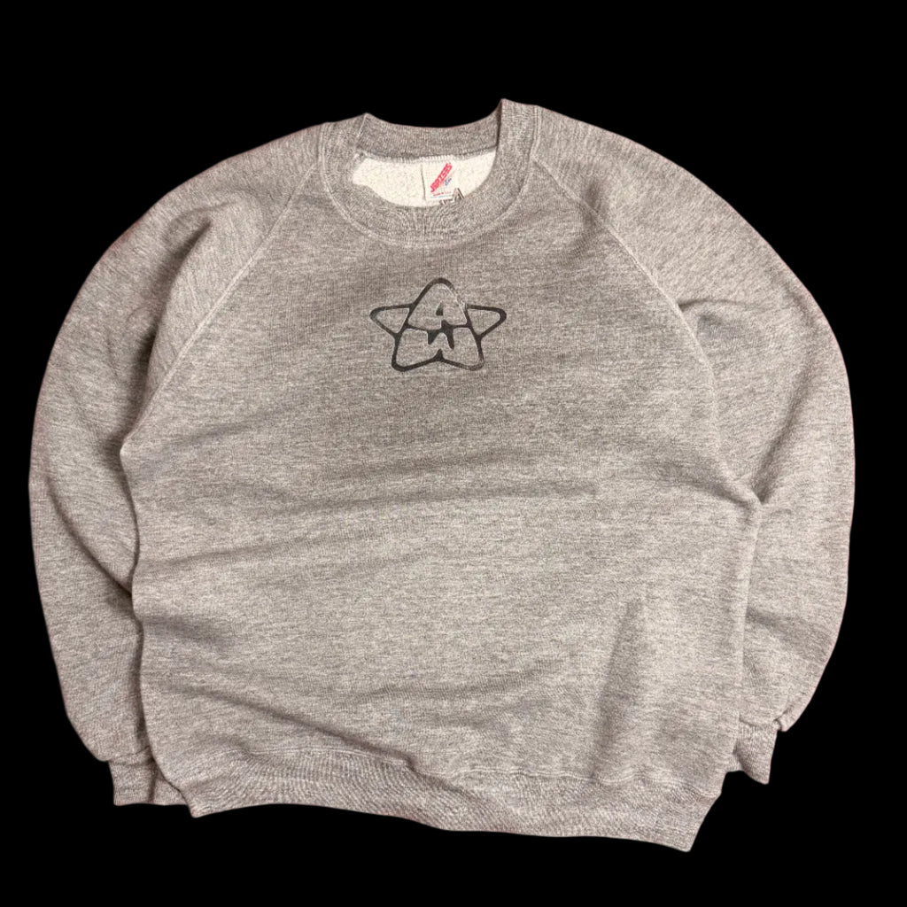 80's Cool Grey Crewneck Front/Back Print