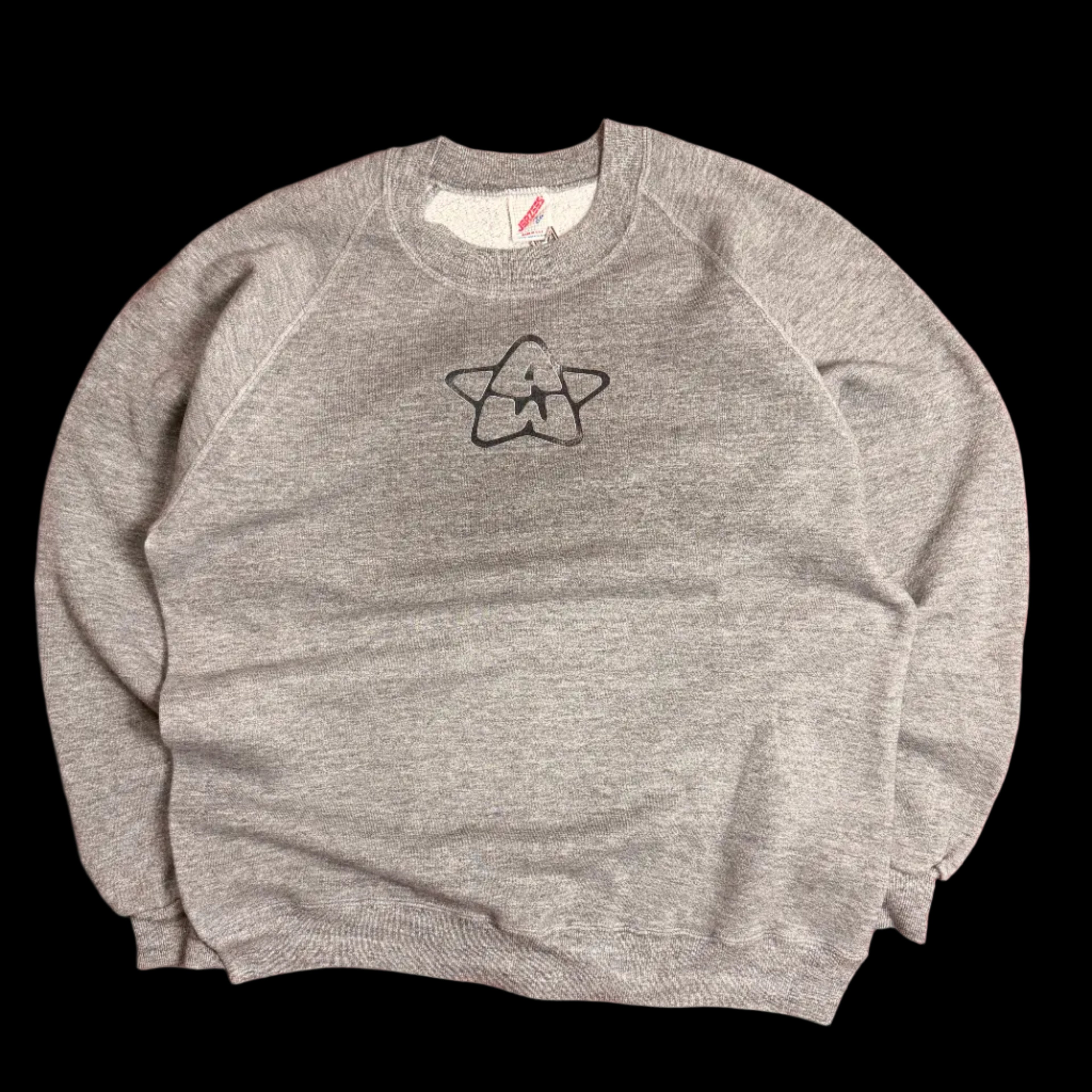 80's Cool Grey Crewneck Front/Back Print