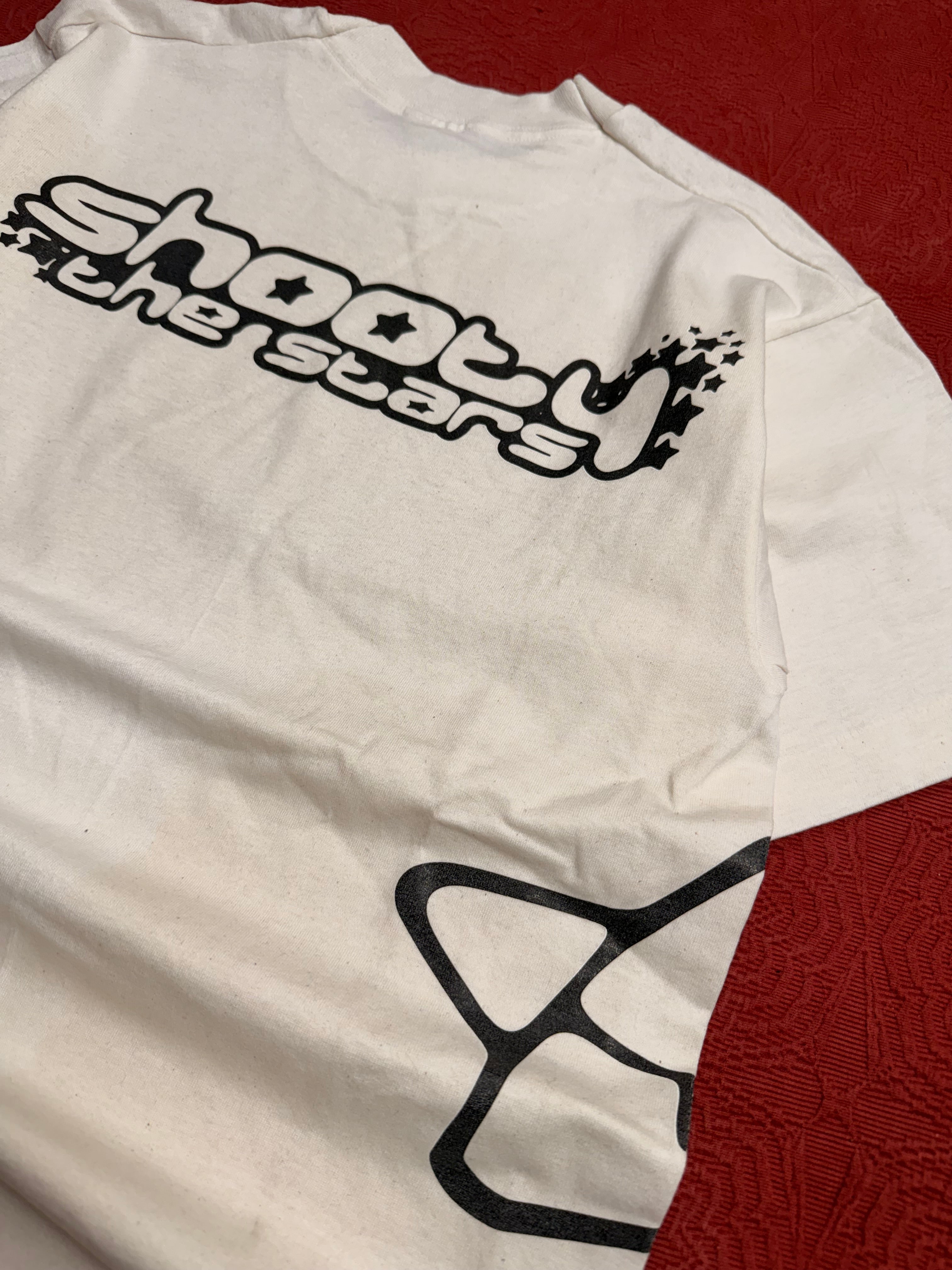 90s White Tee Side/Back Print