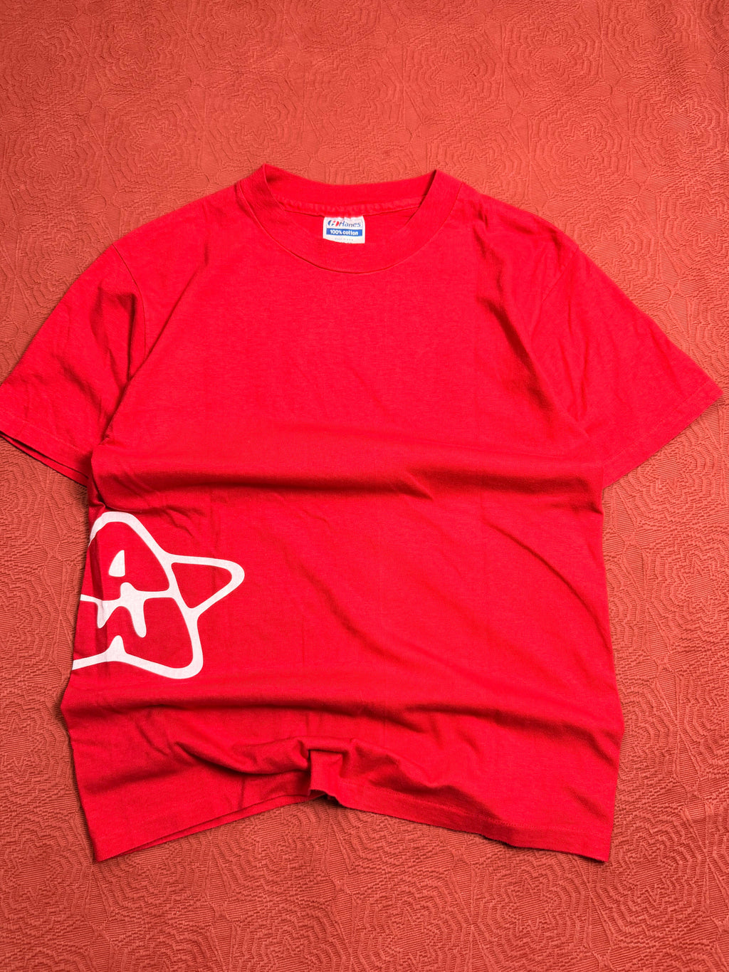 90s Red Tee Side/Back Print