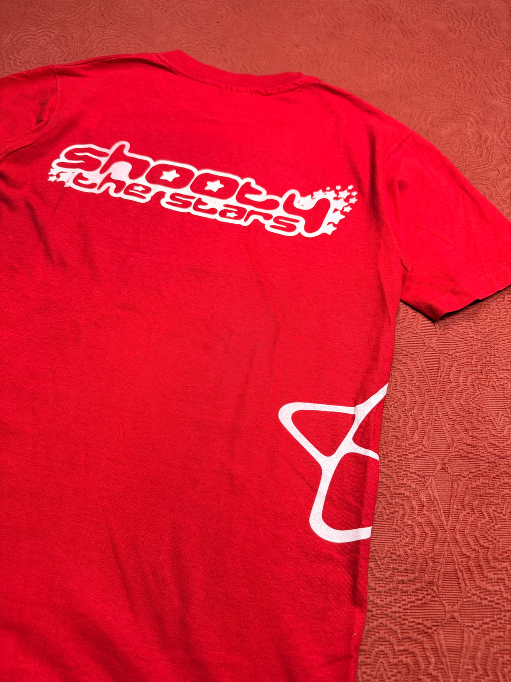 90s Red Tee Side/Back Print
